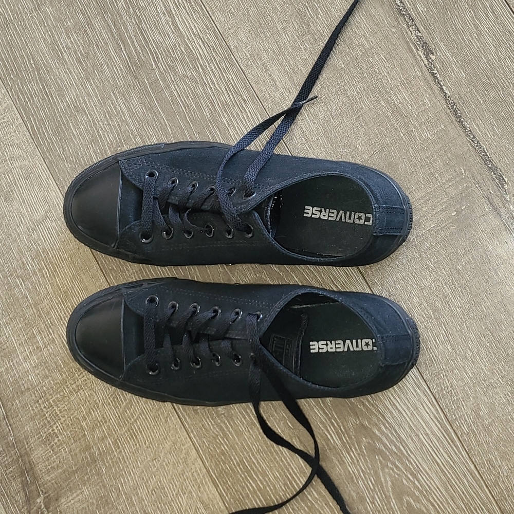 All Black Converse